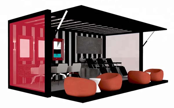 Container café di động kiểu dáng đa dạng